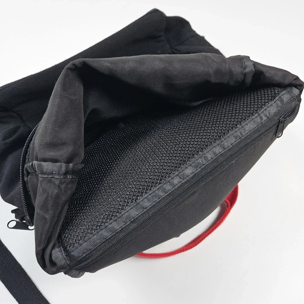 Disney Mickey Mouse Backpack Black Red Logo‎ Drawstring School